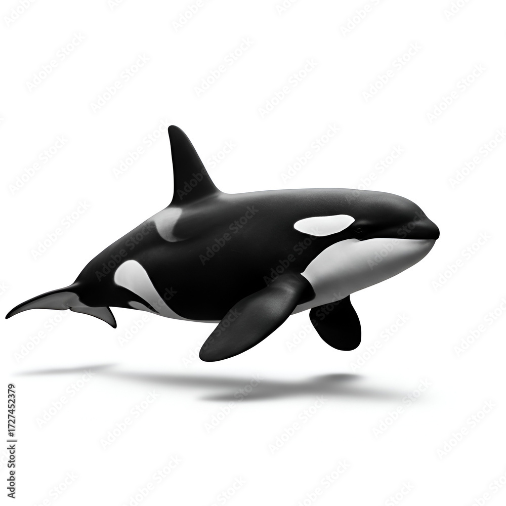 Obraz premium dolphin isolated on white background