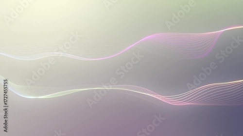 Abstract waved color lines background