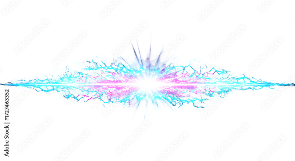Obraz premium Abstract Energy Blast - Lightning, Light, and Power png clear alpha channel cutout isolated on transparent background