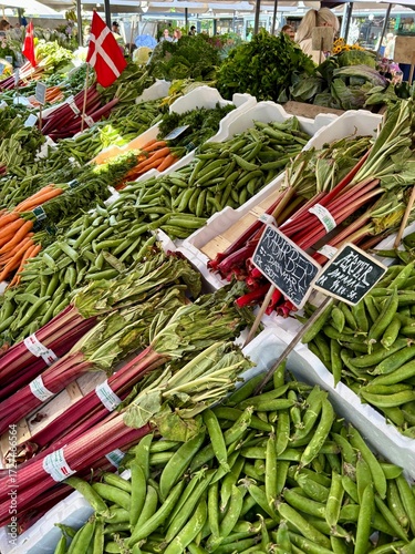 Canvas Print Food market in Copenhagen