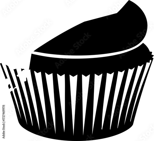 Delicious cupcake icon symbolizing sweet treats, celebrations, and baking delights for culinary brands and party planners.