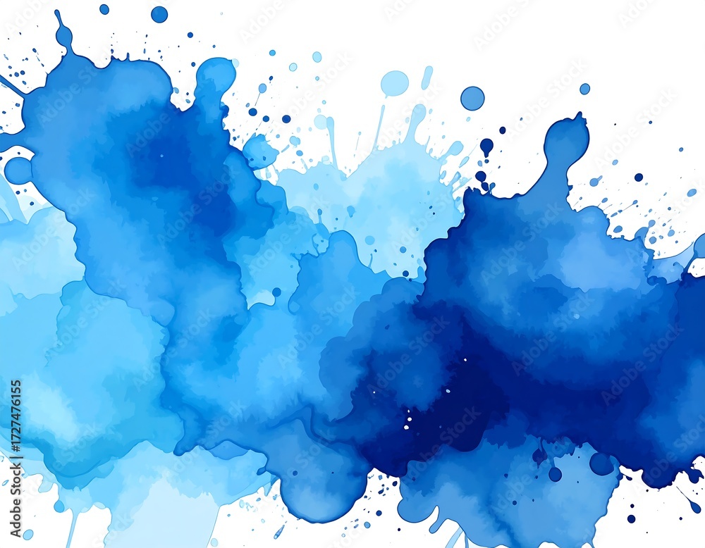 Obraz premium Abstract Watercolor Splatter Background Design