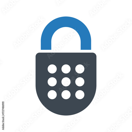 padlock, Combination lock icon
