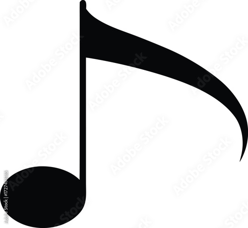 musical note design, sound symbol
