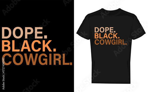 Dope black cowgirl melanin african american rodeo woman with western flair