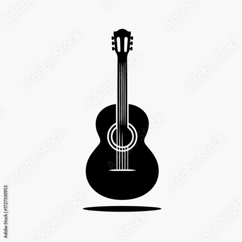 Guitar silhouette vector