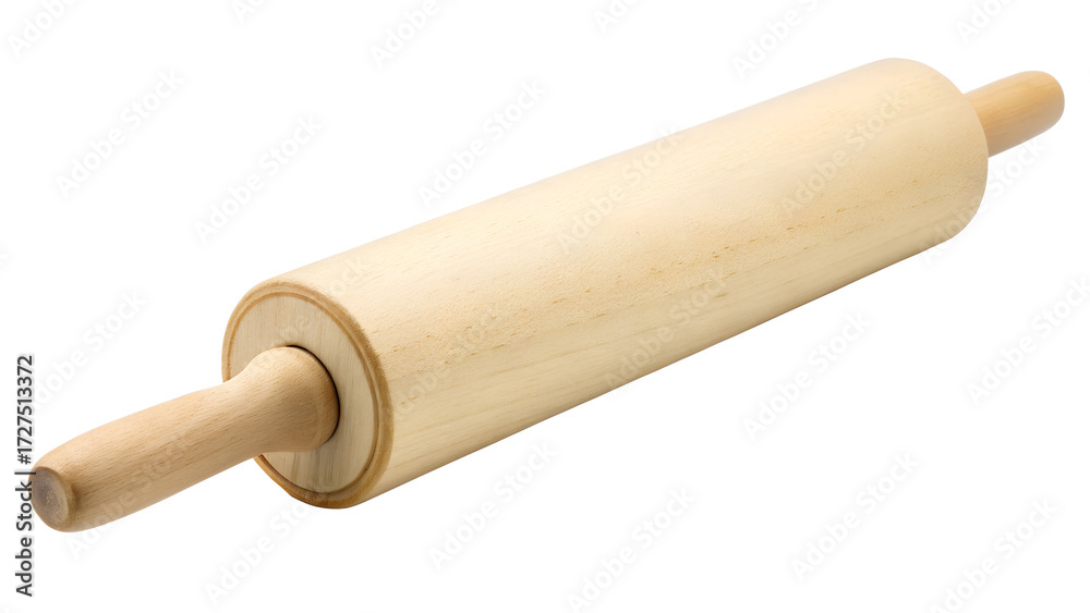 Fototapeta premium rolling pin isolated on white