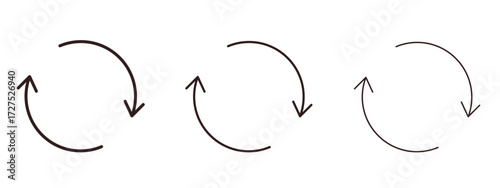 Refresh icons in thin line symbols with editable strokes