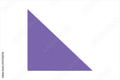 Free Download Vector art of a simple purple triangle perfect for graphic design, presentations, and educational materials use it for your creative designs - GFXLoad