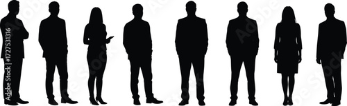 Business team silhouettes, professional group diversity, corporate teamwork concept, leadership success, office staff unity, career growth, workplace collaboration, modern business