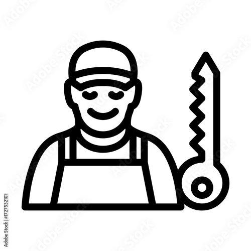 Locksmith line icon