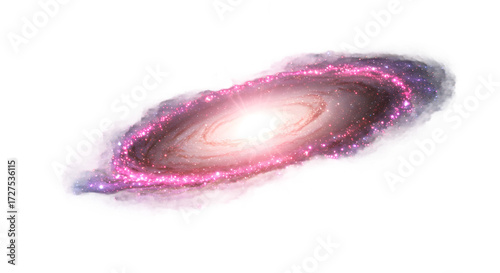 Pink Galaxy Illustration, Space Background png clear alpha channel cutout isolated on transparent background