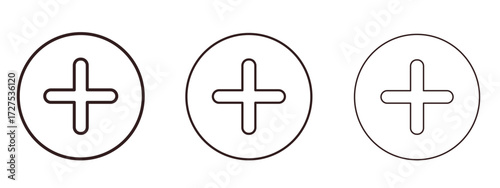 Add icons in thin line symbols with editable strokes