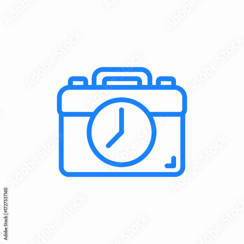 business history icon sign vector