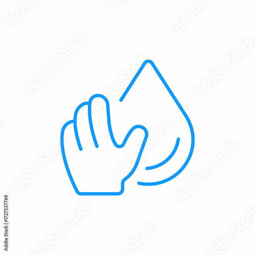 hand wash icon sign vector