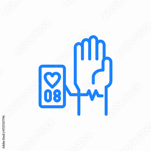 hearbeat pulse icon sign vector