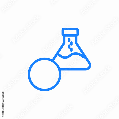 lab reaction icon sign vector