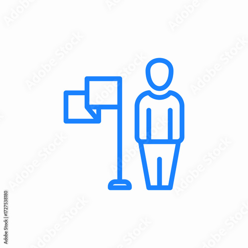 leader manager icon sign vector