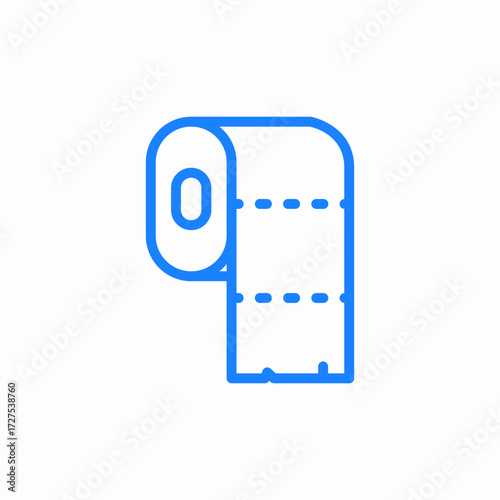 paper towel icon sign vector