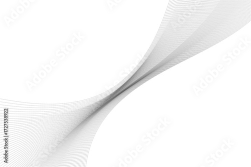 Abstract vector background with dynamic curved lines made of binary code numbers 0 and 1. Digital data stream, information technology concept. Futuristic flowing data on transparent background.