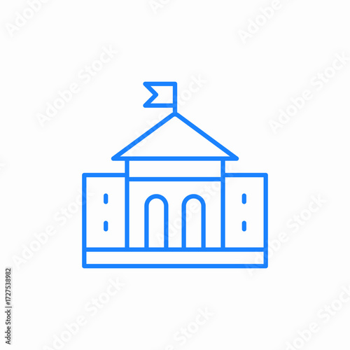 school college icon sign vector