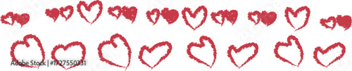 Charming Hand Drawn Heart Shapes Collection For Romantic Designs