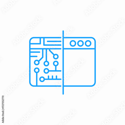card chip icon sign vector