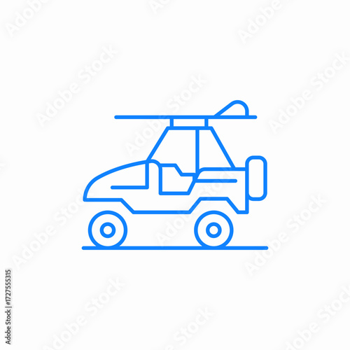 offroad camping car icon sign vector
