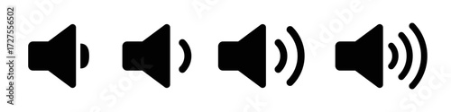 Audio icon. Volume icon set
