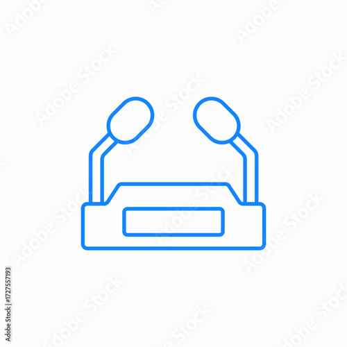 speaker mic icon sign vector