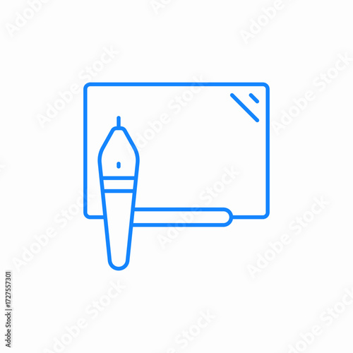 stylus digital icon sign vector