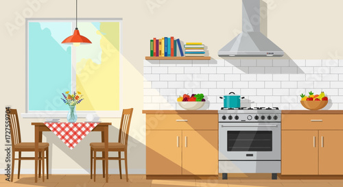 modern kitchen interior