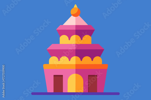 taj mahal vector illustration
