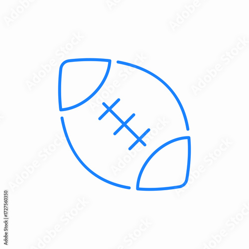 american football icon sign vector
