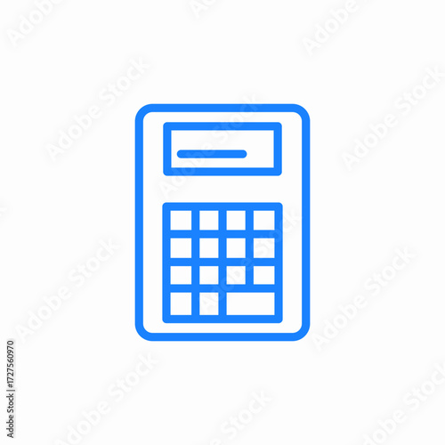 calculator icon icon sign vector