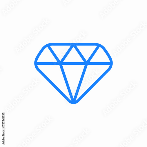 diamond icon icon sign vector