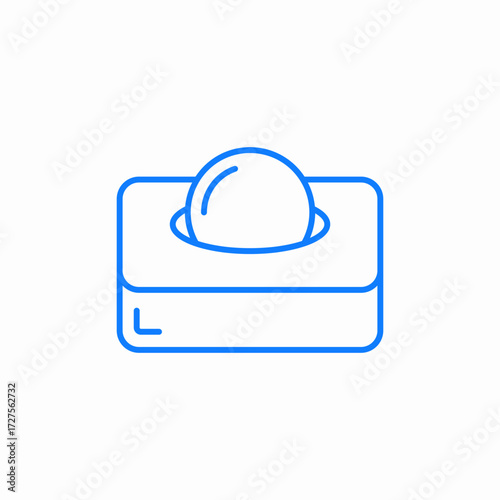 dishwashing tablet icon sign vector