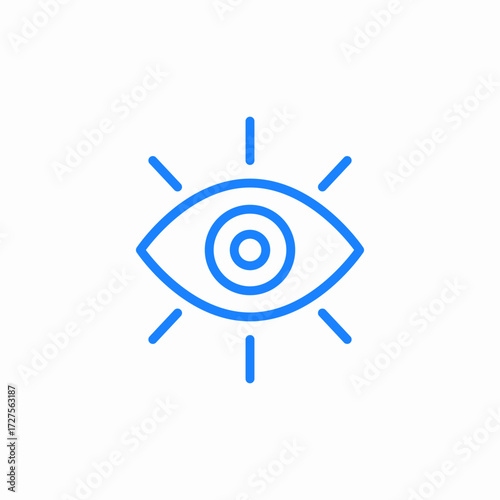 eye vision icon sign vector