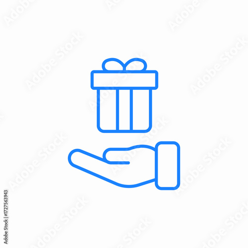 gift box icon sign vector