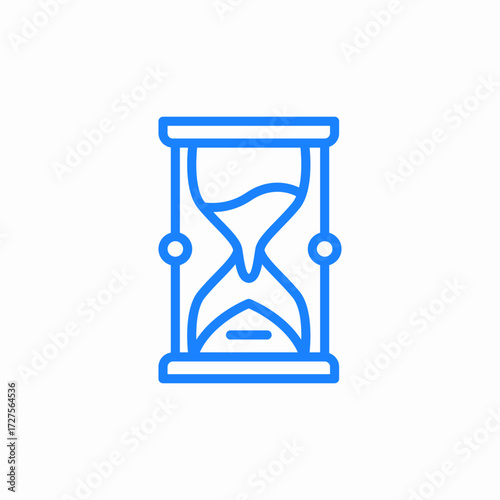 hourglas sandglass icon sign vector
