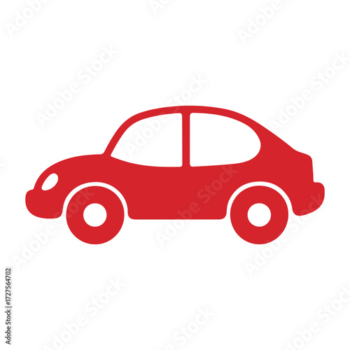 Minimal Vector Car Design Illustration – Simple Modern Vehicle Silhouette for Automotive Branding, Transportation Icon, Clean Monochrome Auto Graphic Artwork
