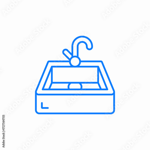 kitchen sink icon sign vector