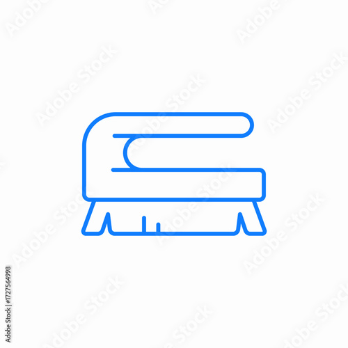 massage table icon sign vector
