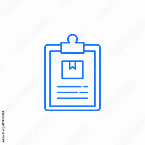 order summary icon sign vector