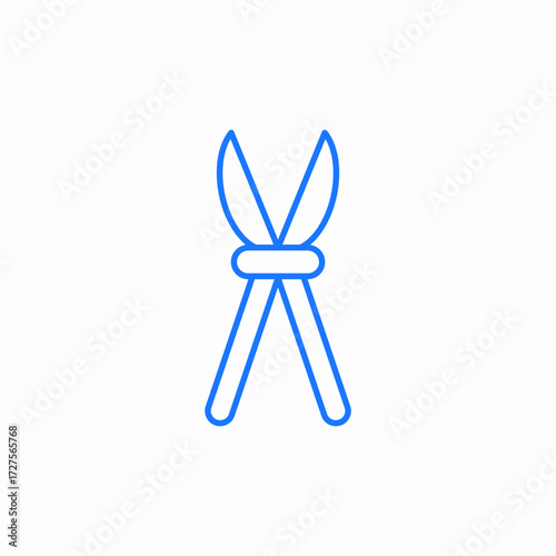pruner tool icon sign vector