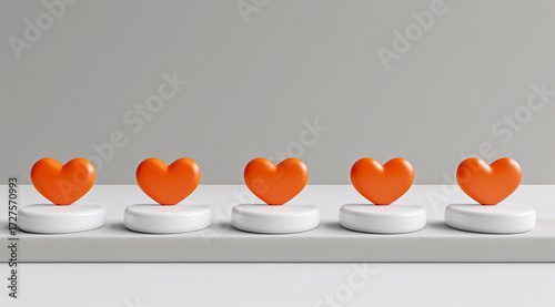 heart shaped candles