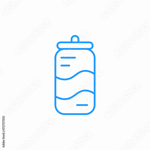 soft drink can icon sign vector