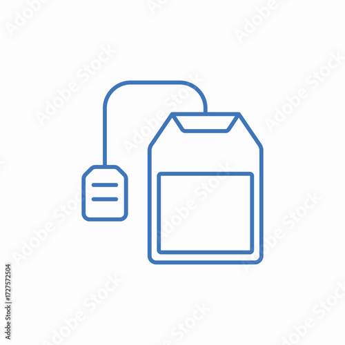 tea bag icon sign vector