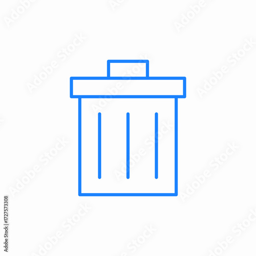 trash can icon sign vector