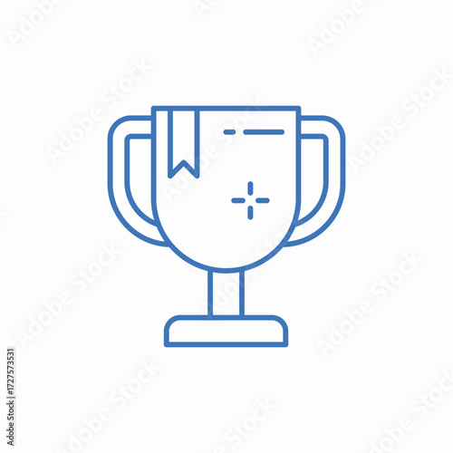 trophy prize icon sign vector